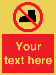 Custom No outdoor footwear